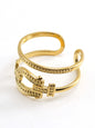 Fashionable and personalized retro style ring gold living ring - Hiccupzz