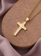 New Simple Cross Zirconia Pendant Pendant Necklace - Hiccupzz