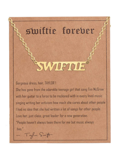 New fashionable golden letter golden number pendant clavicle chain - Hiccupzz