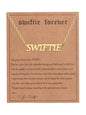 New fashionable golden letter golden number pendant clavicle chain - Hiccupzz