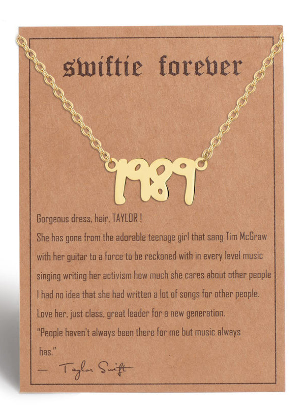 New fashionable golden letter golden number pendant clavicle chain - Hiccupzz