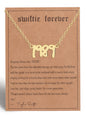 New fashionable golden letter golden number pendant clavicle chain - Hiccupzz