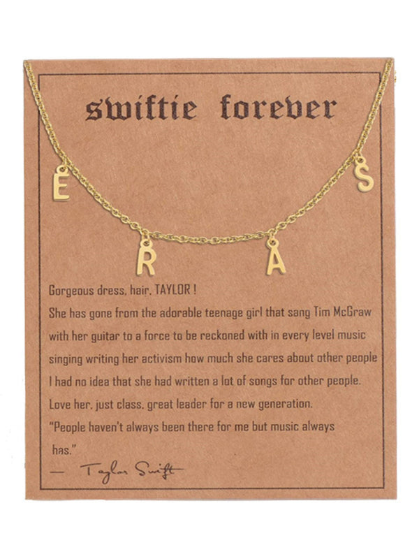 New fashionable golden letter golden number pendant clavicle chain - Hiccupzz