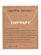 New fashionable golden letter golden number pendant clavicle chain - Hiccupzz