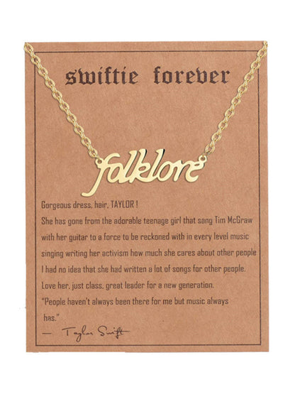 New fashionable golden letter golden number pendant clavicle chain - Hiccupzz