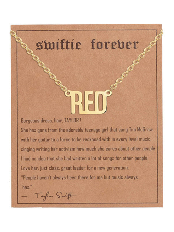 New fashionable golden letter golden number pendant clavicle chain - Hiccupzz