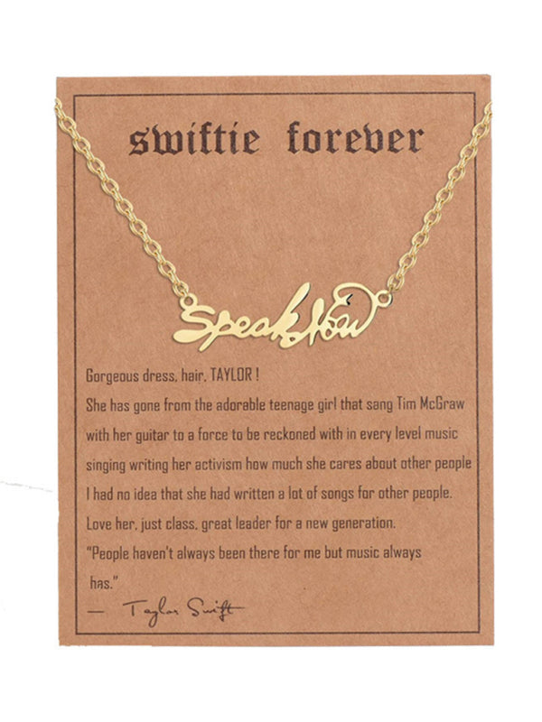 New fashionable golden letter golden number pendant clavicle chain - Hiccupzz