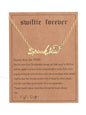 New fashionable golden letter golden number pendant clavicle chain - Hiccupzz
