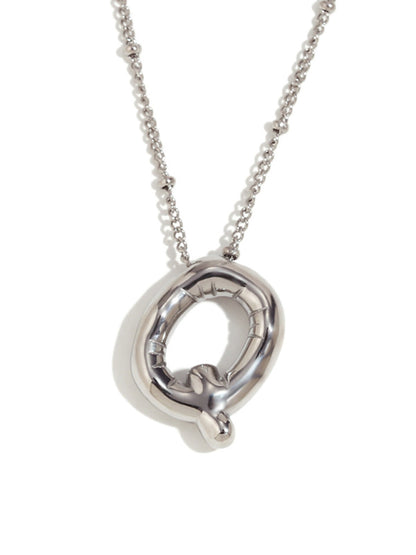 New stainless steel plated 24 letters balloon letter pendant necklace - Hiccupzz