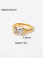 Fashionable zircon ring INS internet celebrity ring pair ring jewelry - Hiccupzz