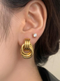 Geometric multi-layer hoop earrings earrings new style women's fashion versatile accessories - Hiccupzz