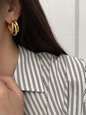 Women's knotted multi-layered geometric dangling earrings - Hiccupzz