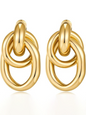 Women's knotted multi-layered geometric dangling earrings - Hiccupzz
