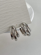 Women's knotted multi-layered geometric dangling earrings - Hiccupzz