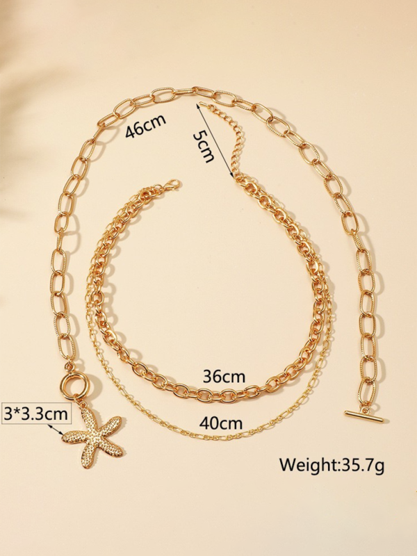 Fashionable and exquisite multi-layer pendant clavicle necklace for women - Hiccupzz