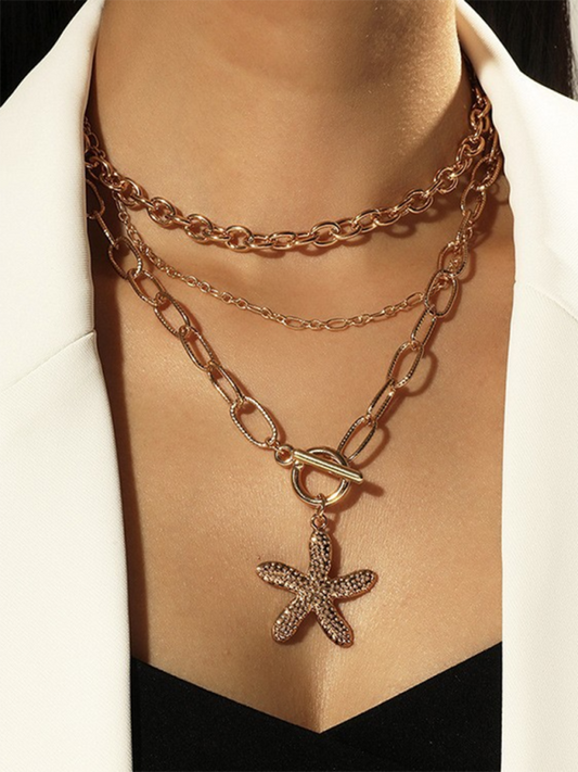 Fashionable and exquisite multi-layer pendant clavicle necklace for women - Hiccupzz