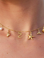 New Fashion Pearl Ocean Shell Letter Necklace - Hiccupzz