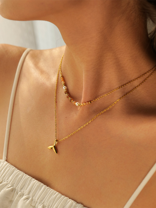 New summer beach style fashion ocean starfish shell necklace - Hiccupzz