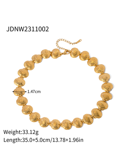 New summer beach style fashion ocean metal shell necklace - Hiccupzz