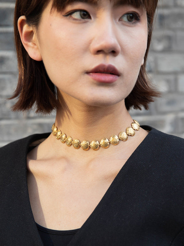 New summer beach style fashion ocean metal shell necklace - Hiccupzz