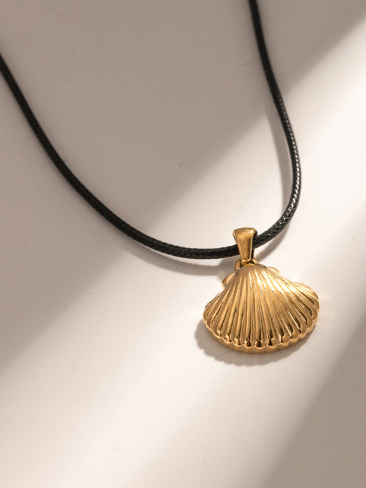 New Summer Beach Ocean Metallic Shell Necklace - Hiccupzz