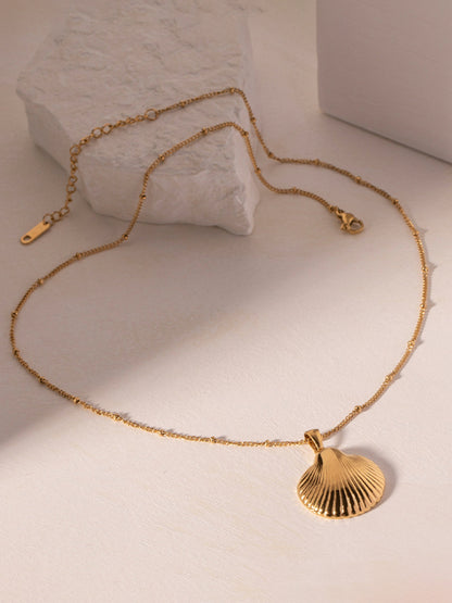 New Summer Beach Ocean Metallic Shell Necklace - Hiccupzz