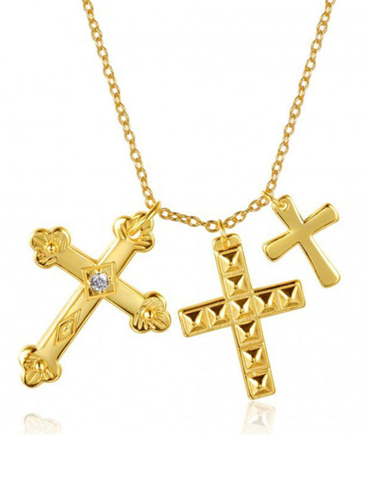 Cross multi-layer pendant personalized retro pendant jewelry - Hiccupzz