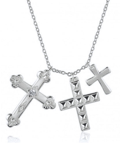Cross multi-layer pendant personalized retro pendant jewelry - Hiccupzz