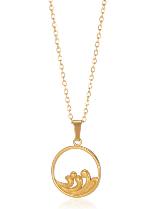 New casual all-match holiday ocean wave necklace jewelry - Hiccupzz