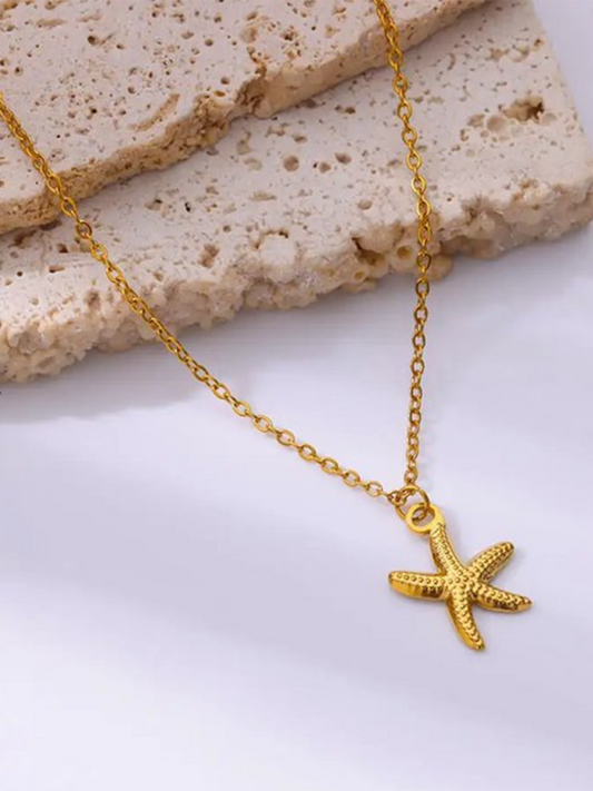 New versatile holiday ocean starfish pendant necklace - Hiccupzz