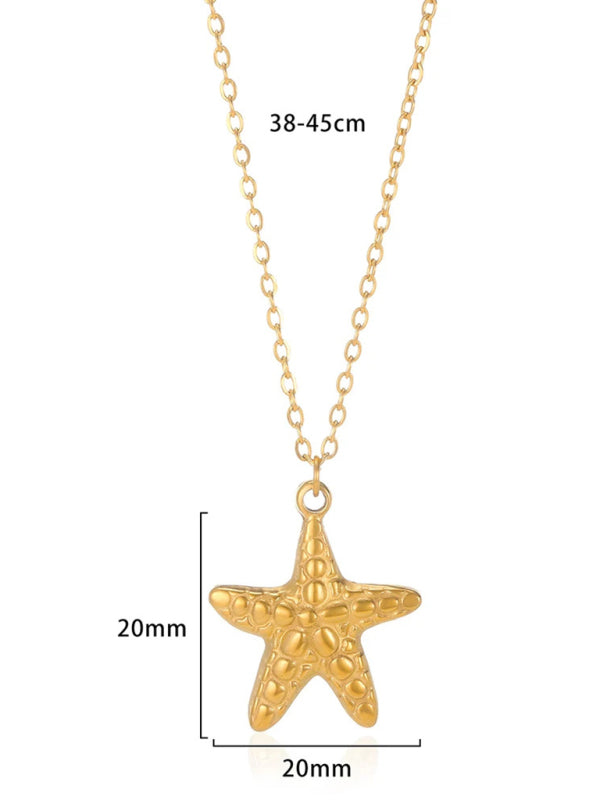 New all-match holiday ocean element pendant necklace - Hiccupzz