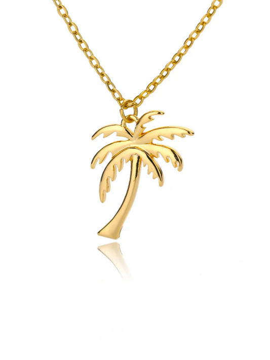 New versatile holiday beach coconut tree pendant necklace - Hiccupzz