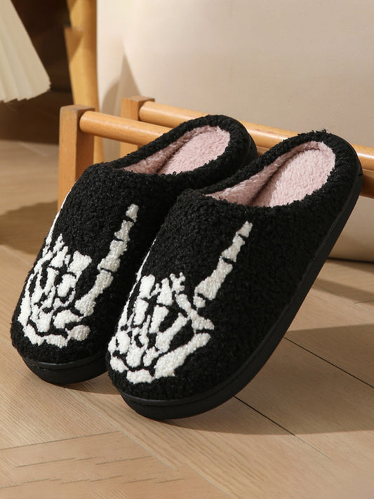 Halloween Indoor Home Plush Warm Slippers