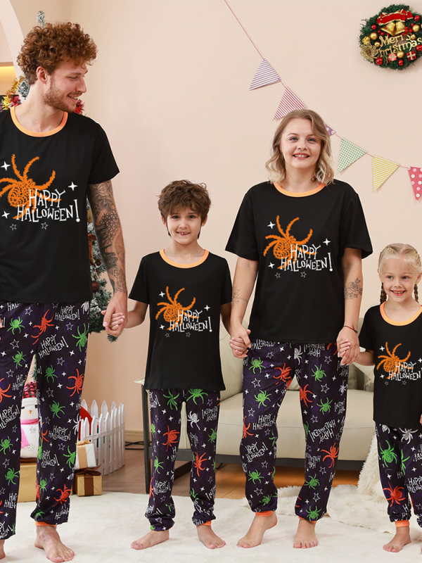 Parent-Child Spider Pajama Set