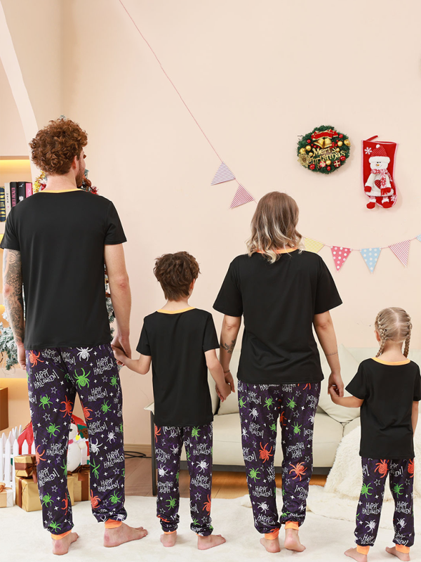 Parent-Child Spider Pajama Set