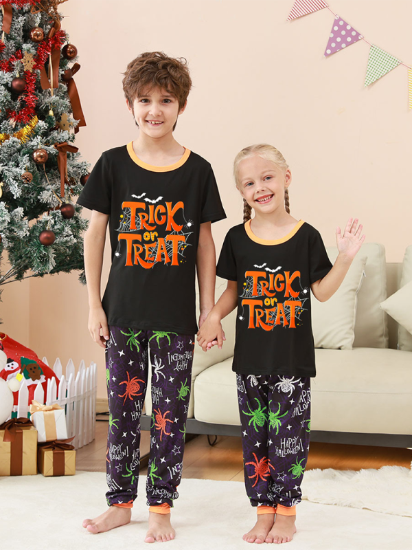 Parent-Child Spider Pajama Set