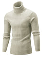 Men's Warm Turtleneck Casual Slim Fit Fall Winter Knitted Pullover Sweaters - Hiccupzz