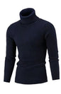 Men's Warm Turtleneck Casual Slim Fit Fall Winter Knitted Pullover Sweaters - Hiccupzz