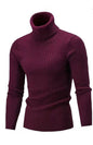 Men's Warm Turtleneck Casual Slim Fit Fall Winter Knitted Pullover Sweaters - Hiccupzz