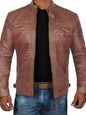 Men's Fashion Classic Leather Jacket - Hiccupzz