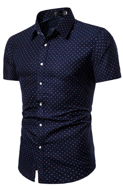 Men's Summer Fashion Short Sleeve Printed Shirt - Hiccupzz