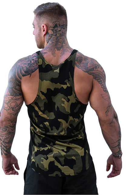 Men's Camouflage Print Breathable Quick Dry Sleeveless Tank Top - Hiccupzz