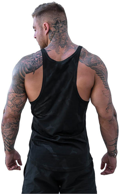 Men's Camouflage Print Breathable Quick Dry Sleeveless Tank Top - Hiccupzz