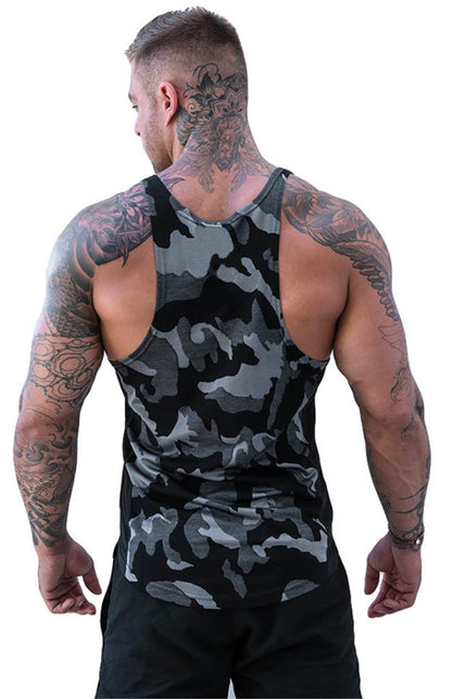 Men's Camouflage Print Breathable Quick Dry Sleeveless Tank Top - Hiccupzz