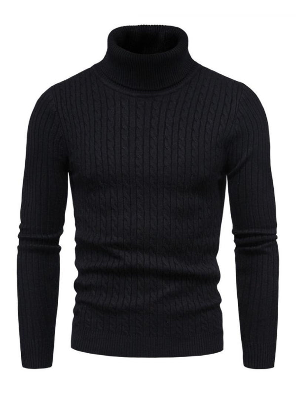 Men's knitted sweater cross-border turtleneck slim fit bottoming sweater