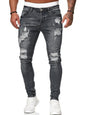 Men's Fashion Ripped Slim Skinny Jeans - Hiccupzz