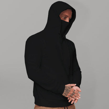 Men's Sweatshirt Hoodie Long Sleeve T-Shirt Call of Duty Sweatshirt Face Mask - Hiccupzz