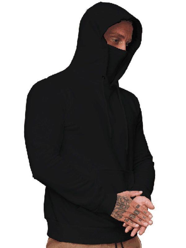 Men's Sweatshirt Hoodie Long Sleeve T-Shirt Call of Duty Sweatshirt Face Mask