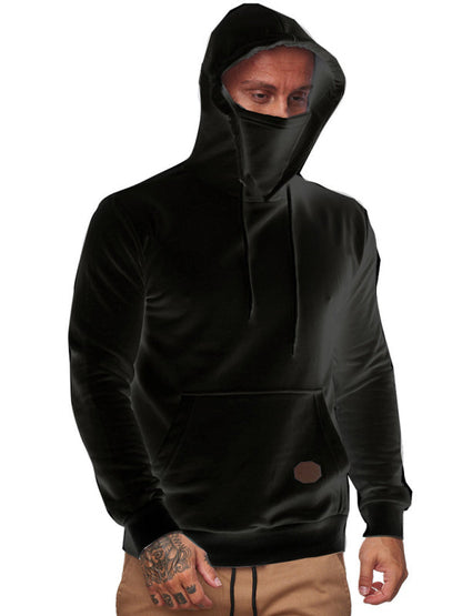 Men's Sweatshirt Hoodie Long Sleeve T-Shirt Call of Duty Sweatshirt Face Mask - Hiccupzz