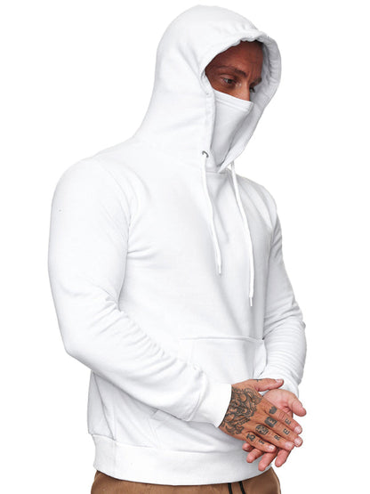 Men's Sweatshirt Hoodie Long Sleeve T-Shirt Call of Duty Sweatshirt Face Mask - Hiccupzz